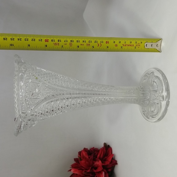 EAPG U.S. Glass Massachusetts Trumpet Vase - Picture 6 of 16